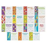 Picture of Fun Express End of School Year Superlatives Certificates - 30 Blank Award certificates for Kids - Teacher and Classroom Supplies