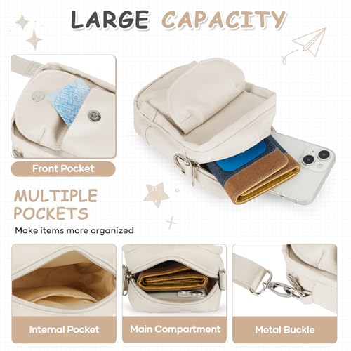 Image of SEAFEW Mini Crossbody Bag Shoulder Bag for Men, Small Messenger Satchel Bag for Women