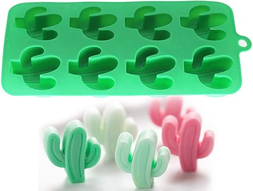 X-Haibei Mini molde lindo del jabón de la glicerina del huésped de la gelatina del chocolate del silicón del cacto