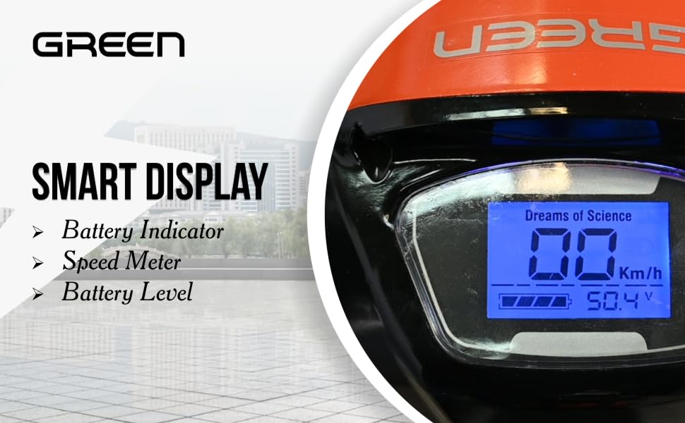 Image of Green Udaan Low Speed Electric Scooter Non RTO with Portable Charger (Orange, Udaan 30 KM)