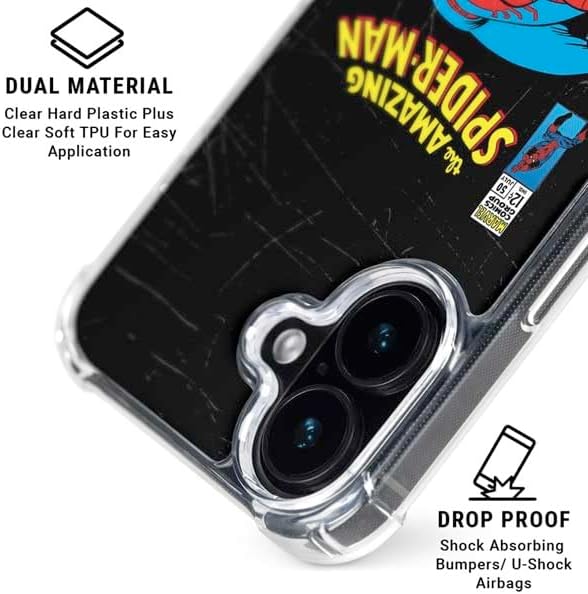 Skinit Phone Case Compatible with MagSafe iPhone 17 - Officially Licensed Marvel Classic Comics The Amazing Spider-Man Design