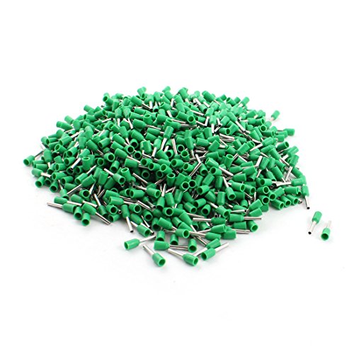 1000 Pzas Conectores Aislados Tipo Tubo Verde 18AWG miniatura 1
