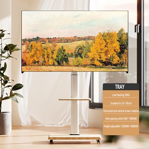 Soporte móvil para TV de 32 a 70 pulgadas ajustable en altura miniatura 2