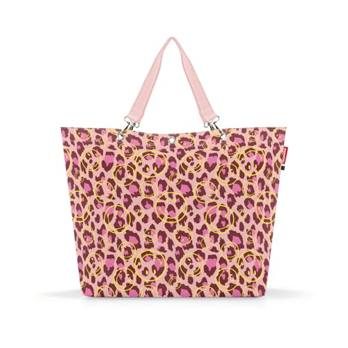 reisenthel shopper XL smiley leo blush Geräumige Shopping Bag und edle Handtasche in einem Aus wasserabweisendem Material