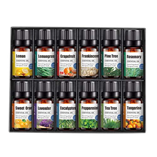 Kriosey ätherische Öle Geschenkset Pure Aromatherapie Therapeutisches Woody Oils Kit Geschenk für Diffusormassage Ätherische Öle Set für Aroma