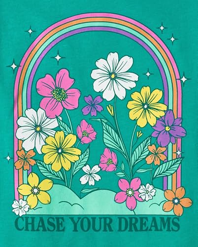 The Children's Place Girls' Kindness, Love, Equality Short Sleeve Graphic T-Shirts,multipacks4