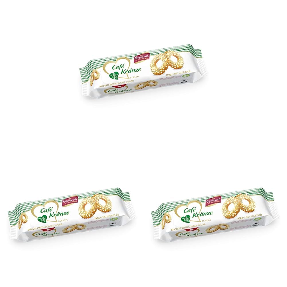 Coppenrath Kaffeekränze Classic, 250 g (Packung mit 3)