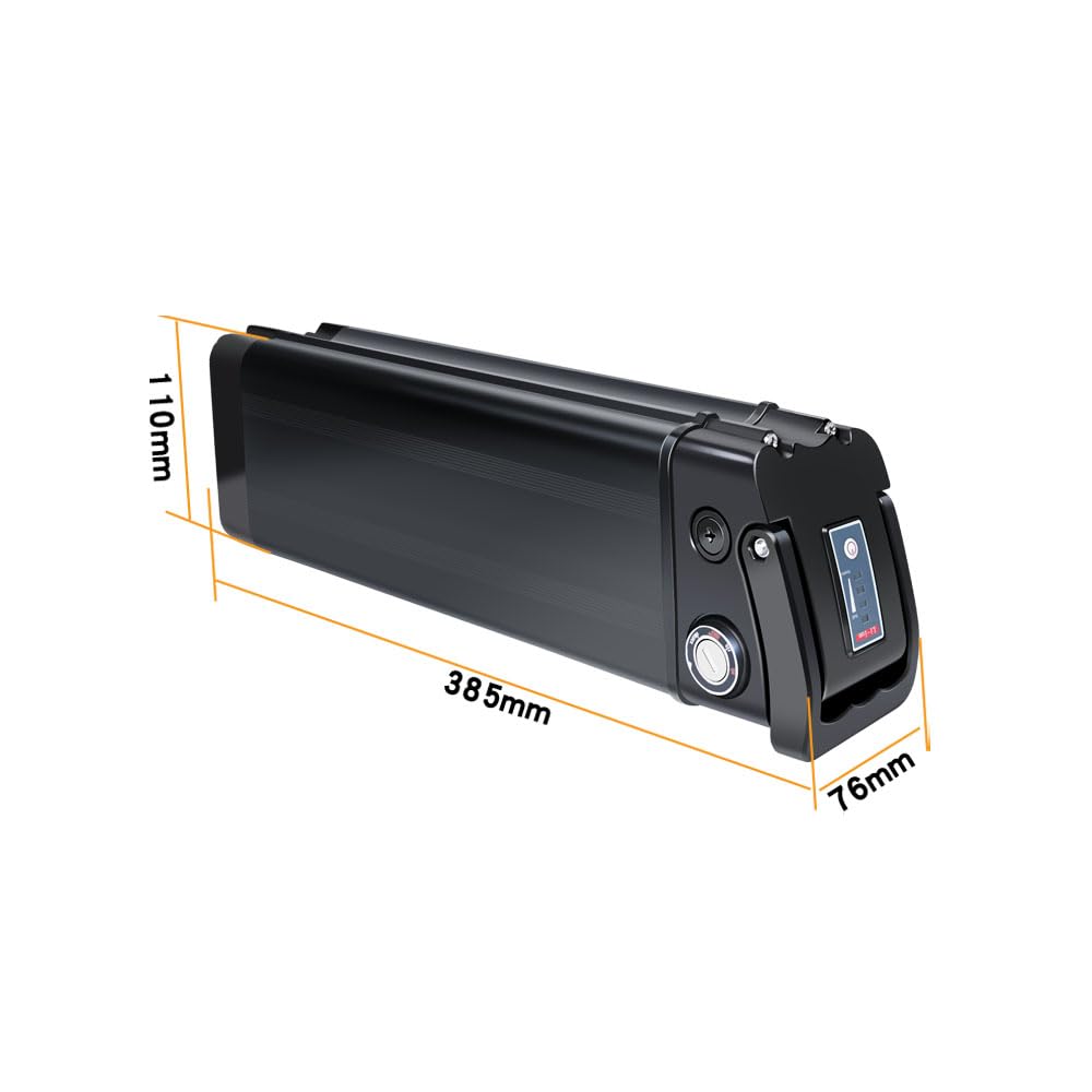 Batteria per Bicicletta Elettrica Pieghevole da 36V/48V, 10,4Ah, 13Ah, 18Ah, Batteria di Ricambio per Bicicletta Elettrica Hitway COLORWAY BK6, con Caricabatterie Incluso, Ioni di Litio (36V10Ah)