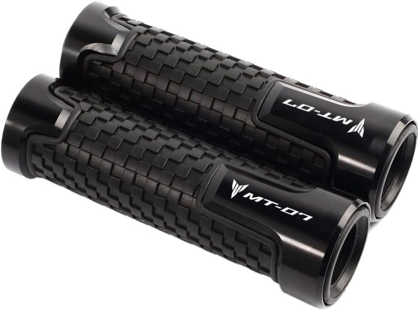 F para Yamaha MT07 FZ07 Mt07 Fz-07 2017 2018 2019 2020 2021 2022 manillar de goma para motocicleta Agarraderas Y (color negro)