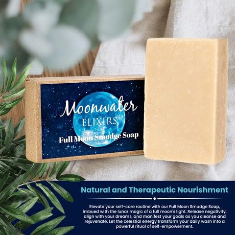 Miniatura 5 de Moonwater Elixirs Full Moon - Jabón de manifestación y transformación con infusión de luna llena, potente jabón de manifestación y transformación,