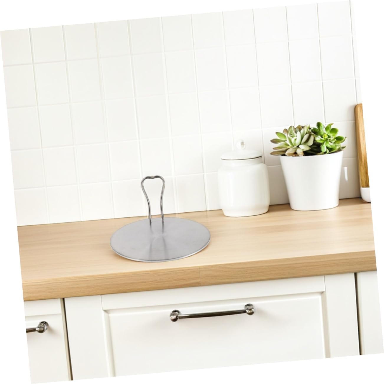 Stainless Steel Heat Diffuser Induction Adapter Plate with Handle