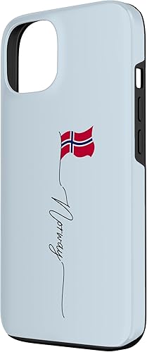 Miniatura 2 de Funda patriótica vintage para iPhone 13 Noruega, bandera noruega