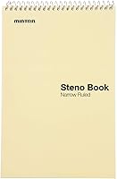 Vista 3 de Mintra Office - Libro taquigráfico (colores pastel, paquete de 4 blocs, renglones estrechos) - 6 x 9 pulgadas, 70 hojas, cuaderno para escribir