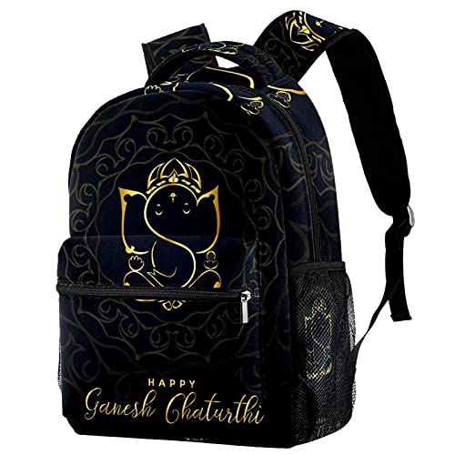 Sac à dos éléphant noir avec poches pour filles garçons femmes