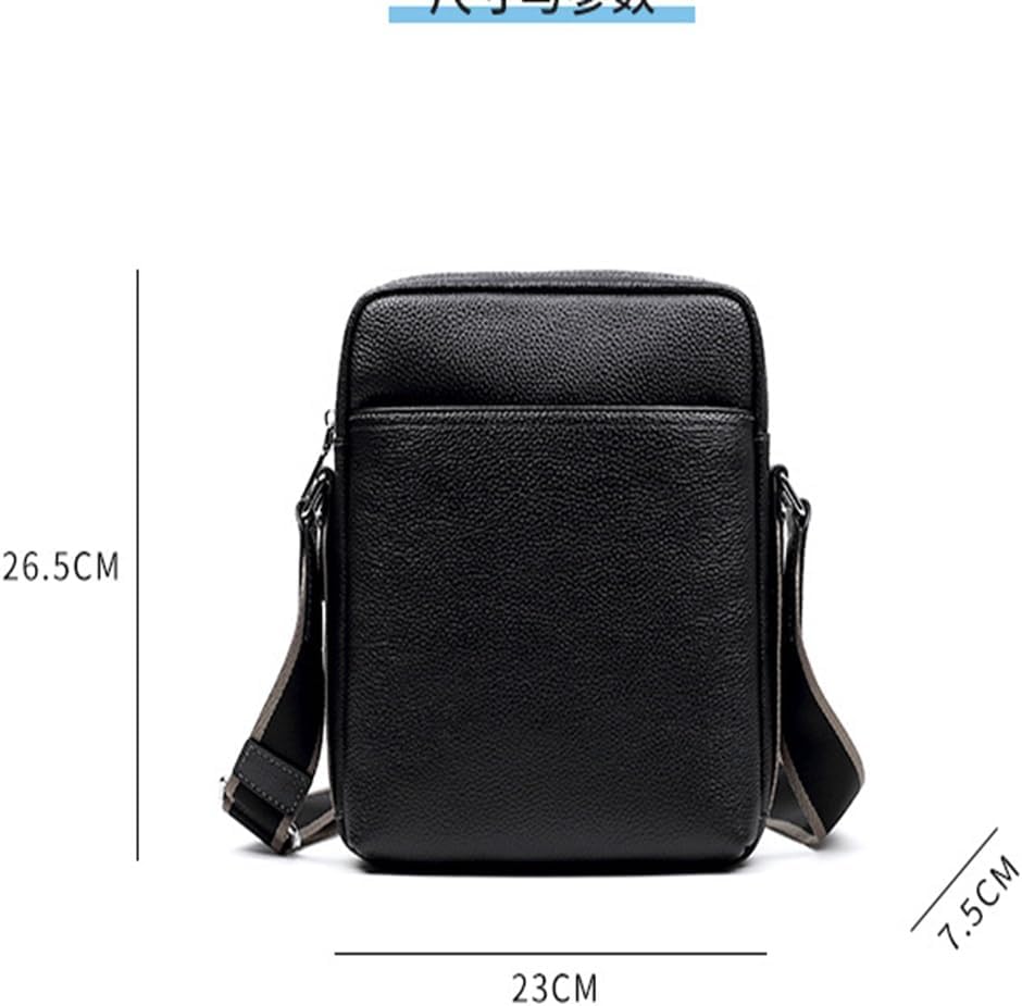 Genuine Leather Men's Bag Large Capacity Shoulder Layer Cowhide Crossbody