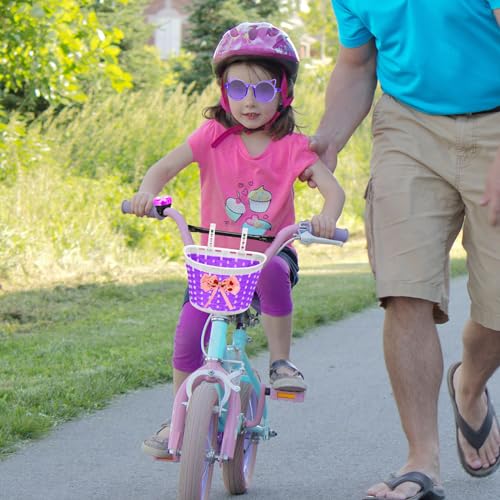 Cesta de bicicleta para niños ideal para paseos divertidos con timbre y pegatinas 7