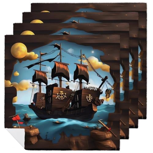 Servilletas de Tela Reutilizables 18x18 Pulgadas Pack 4 miniatura 1