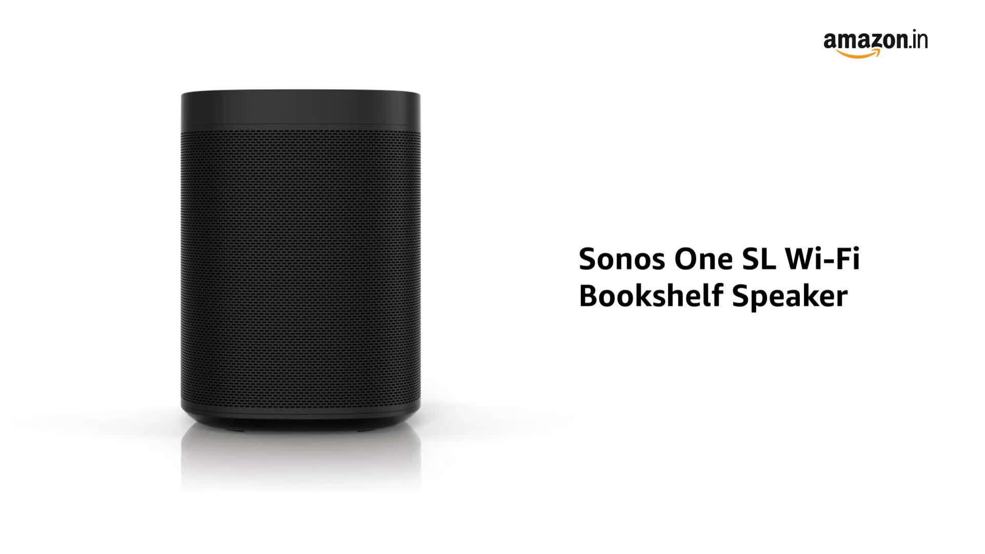 Sonos One SL Wi-Fi Bookshelf Speaker (Black) Price: Buy Sonos One