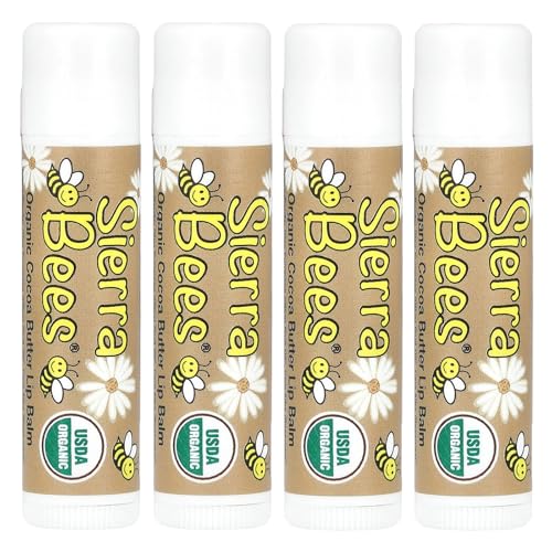 Sierra-Bees-Organic-Lip-Balms-Cocoa-Butter-4-Pack-015-oz-425-g-Each