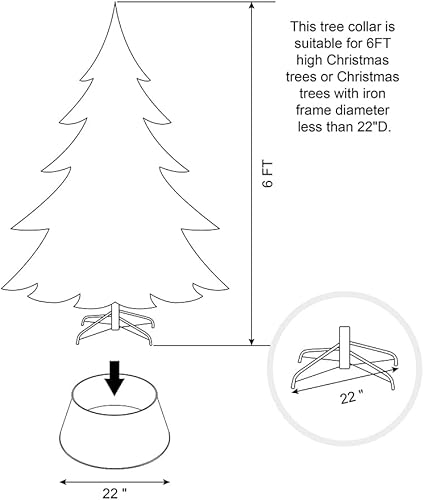 Miniatura 4 de Glitzhome Anillo de árbol galvanizado con forma de copo de nieve de 21 "D para decoración de Navidad