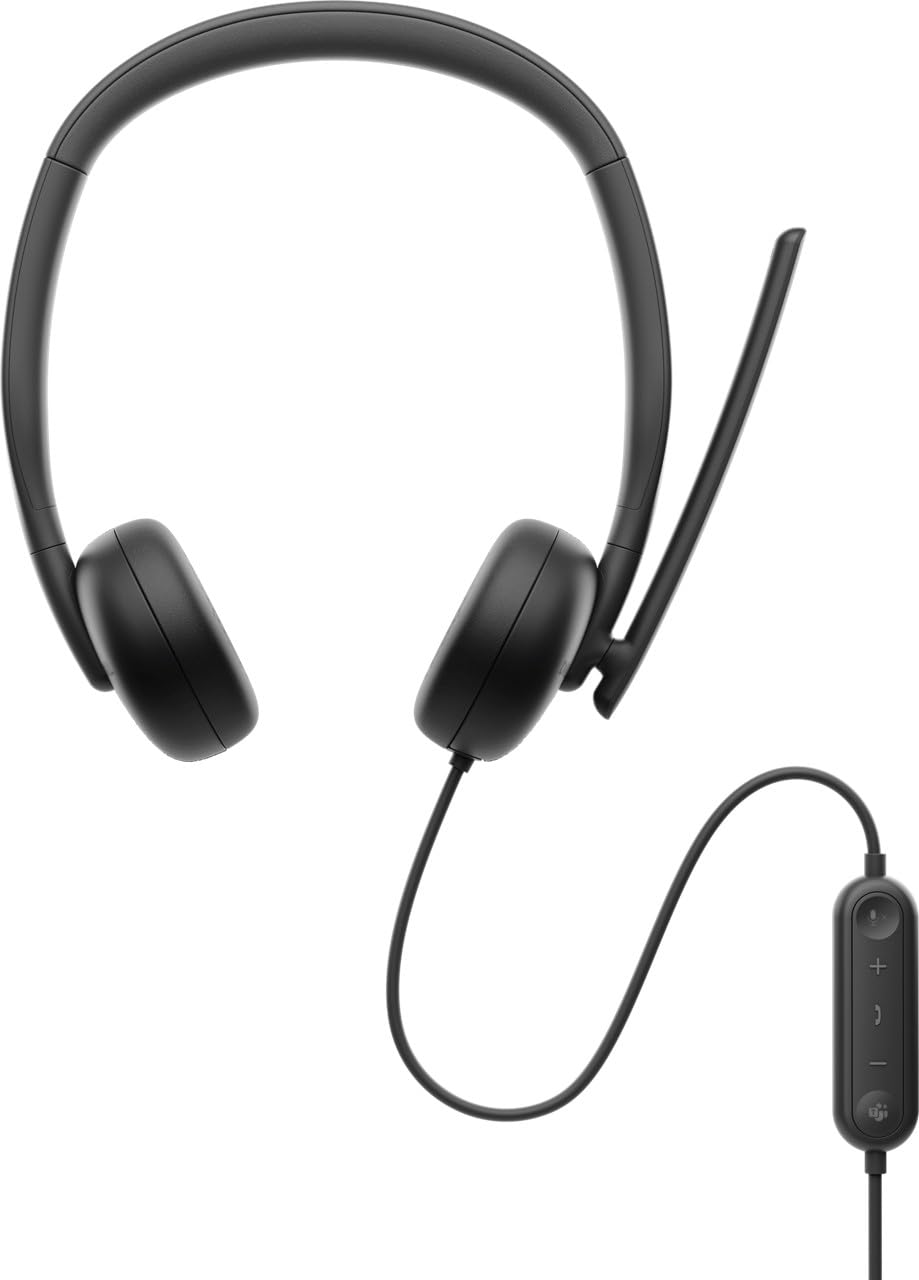 Dell Pro WH3024 - Casque filaire avec élimination du bruit par l IA. Dell WH3024-DWW
