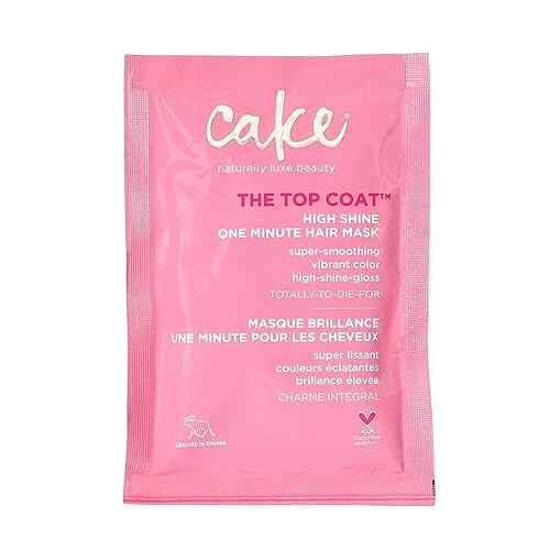 Cake Beauty The Top Coat Máscara para el cabello de un minuto alto brillo 169 onzas Cake Beauty The Top Coat Máscara para el cabello de un minuto alto brillo 169 onzas