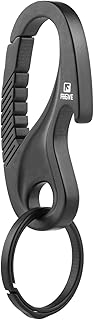 Tisur Titanium Carabiner Keychain Clip, Key Rings Quick Release Heavy Duty Bottle Opener Mens Cool Black Car Keychains , Multitool Key Chain Assecorie