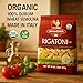 PASTA ZARA - Rigatoni - Organic - 100% Italian Pasta, Made with Durum Wheat Semolina Flour, Non GMO, Kosher (1 LB. BAG) - Consistently al Dente.
