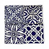 Azulejos marroquíes pintados a mano, juego de 4