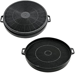 Spares2go Carbon Charcoal Vent Filter for Smeg K2 Cooker Extractor Hood (Pack of 2)
