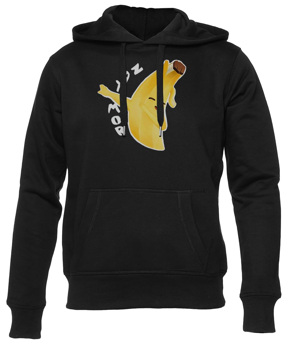 Newtee Natmor Sudadera Unisex Negra para Hombre y Mujer Unisex Black Hoodie Men Women