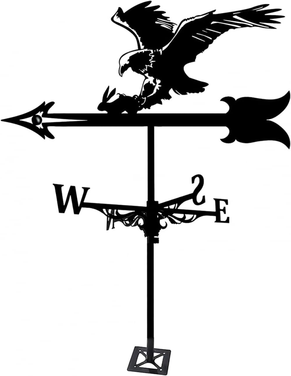 CZYLJLK Weathervane,Weathervane Metal Weather Vane with Bald Eagle, Weathercock Garden Stake Wind for Roof Patio Yard Decoion