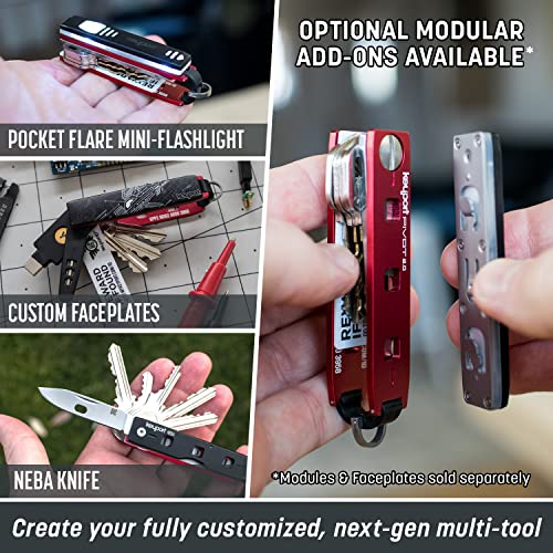 Image of Keyport Pivot 2.0 Modular Key Organizer - EDC Key Holder - Red