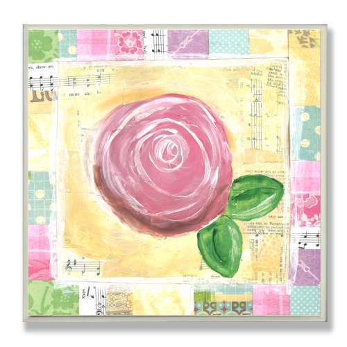 Chambre d'enfant triste ? Solution avec la plaque murale rose Stupell patchwork
