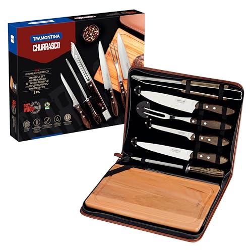 Kit para Churrasco 8 Peças Tramontina Castanho