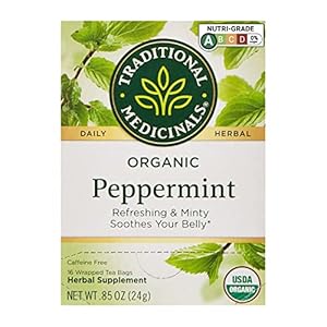 Traditional Medicinals Tea Peppermint Organic, 16 ct