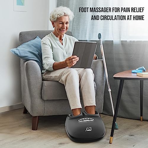 Snailax Shiatsu Foot Massager with Heat, Deep Kneading, Compression, Vibration, Feet Massager Machine for Plantar Fasciitis, Neuropathy, Foot Warmer Under Desk, Size 13, Gifts for Men, Women… - Image 5