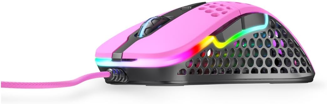 M4 RGB Lightweight Mouse - Pink
