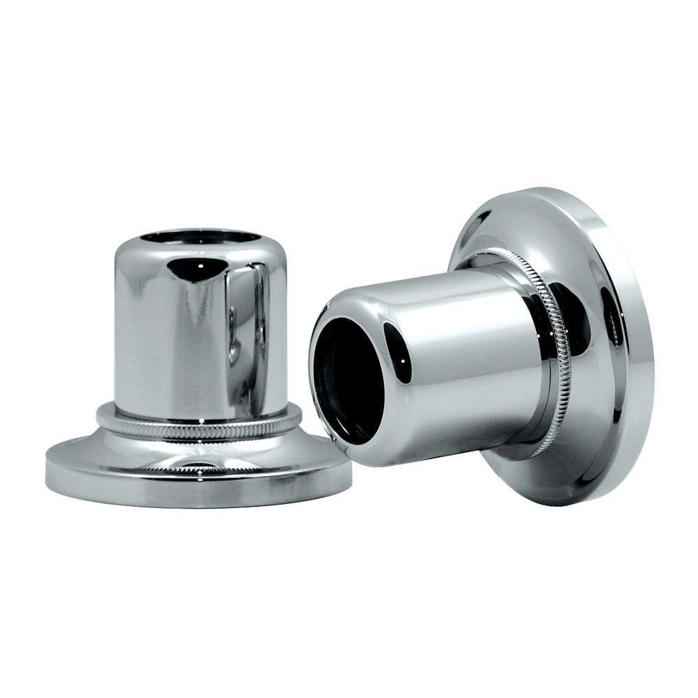 Gatco836 Tiara Wall Flange Pair, Chrome