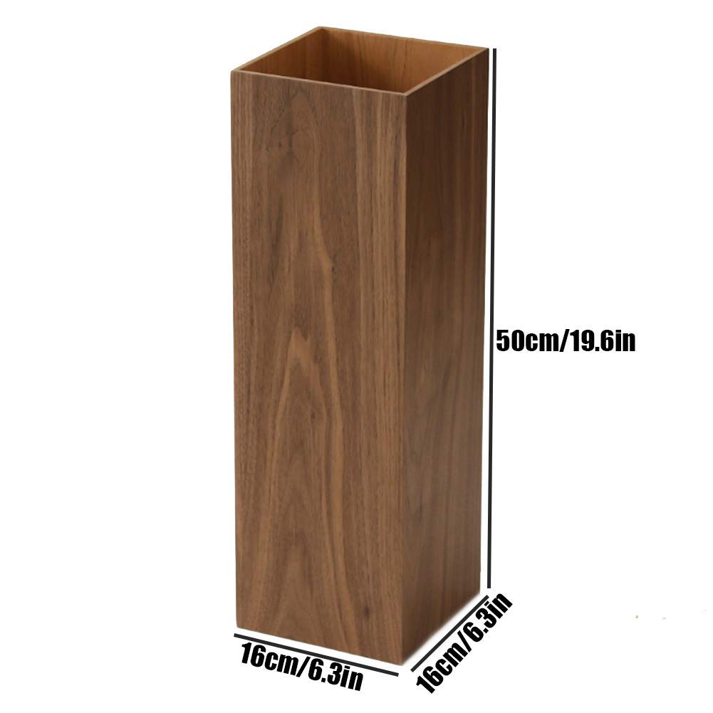 zaizai Porte-Parapluie, Porte-Parapluie en Bois, Porte-Parapluie en Bois Économise De l'espace, avec Bac D'égouttement, Convient pour Porte D'entrée/Couloir D'entrée, Noyer