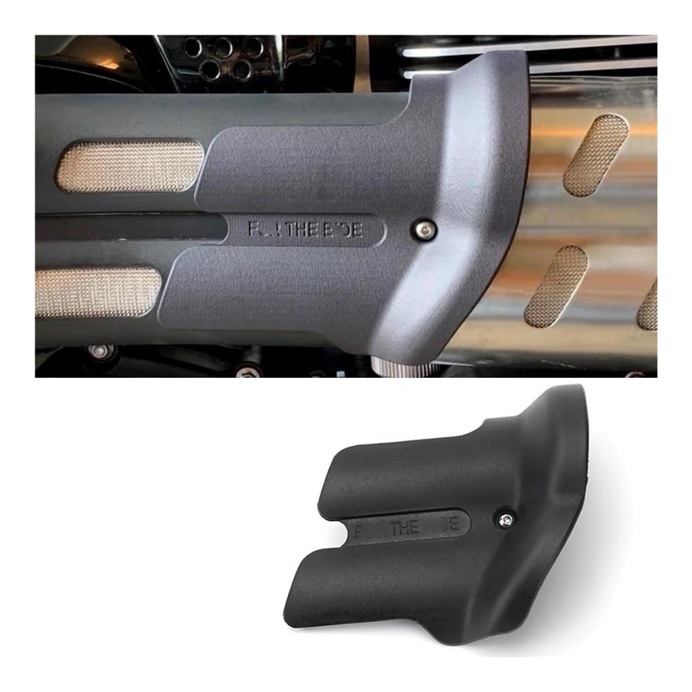 Deflectores Calor Escape para Scrambler 1200 Motocicleta Silenciador De Escape Curvo Tubo Cubierta De Protección Térmica Accesorios De Protección