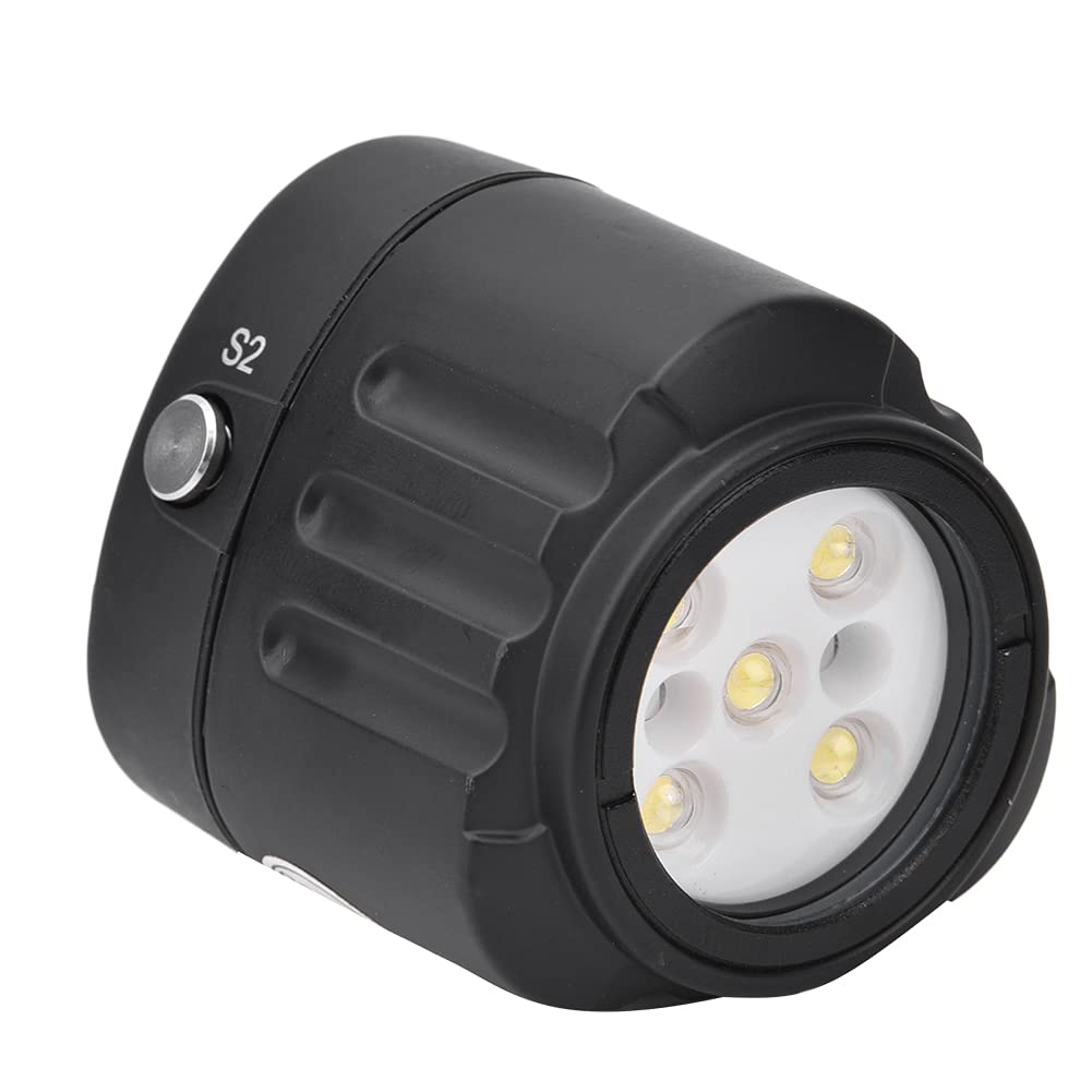 Cyrank Luce Subacquea, Luce Subacquea Ad Alta Potenza Luce Video a LED da 130 Piedi Luce Notturna di Riempimento Luce Subacquea Impermeabile Ipx8 per Action Cam