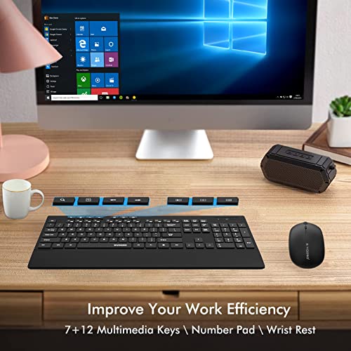 Wireless-Keyboard-and-Mouse-Combo-E-YOOSO-Full-Sized-24GHz-Lag-Free-Wireless-Keyboard-with-Palm-Rest-7-Independent-Shortcuts-3-DPI-Silent-Mouse-for-PCComputerLaptopDesktopWindowsMac