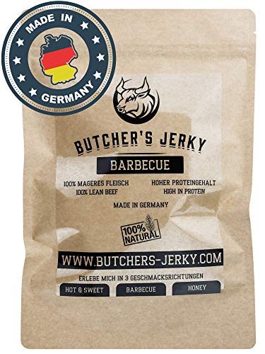 Beef Jerky Made in Germany von BUTCHERS JERKY mit hohem Proteingehalt | 3 Geschmacksrichtungen |...