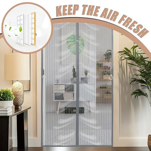 Moustiquaire réglable DIY anti-moustique pour porte extérieure et balcon