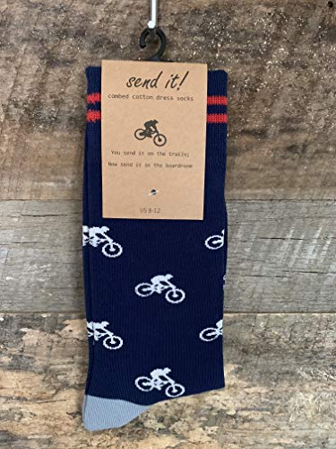 Send It! Mountain Bike Dress Socks. Great gift for mountain biker One Size3