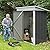 GUNJI 5 x 3 FT Shed Outdoor Storage Shed Metal Garden Shed with Lockable Door Outside Waterproof Tool Shed for Backyard, Patio, Lawn (Gray)