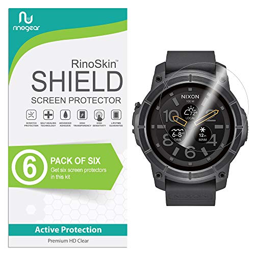 (6-Pack) RinoGear Nixon the Mission Screen Protector Case Friendly Screen Protector for Nixon the Mi - //coolthings.us