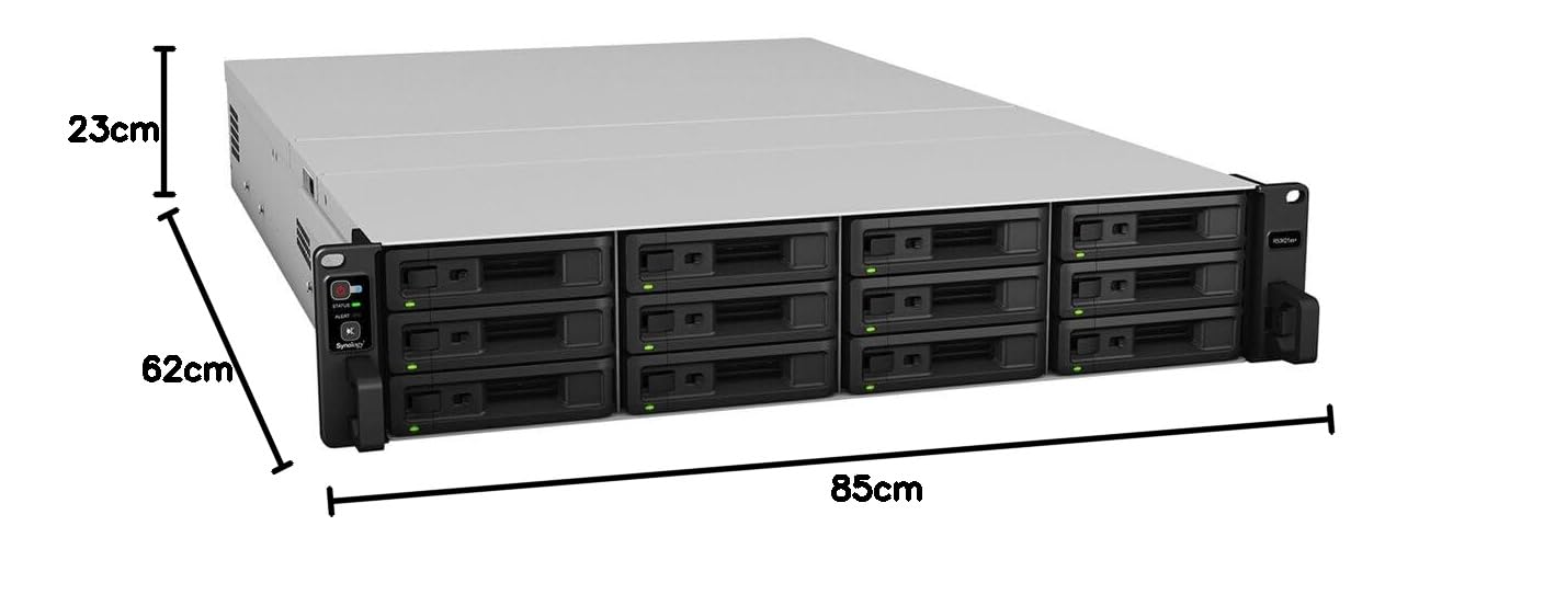 Synology RackStation RS3621XS+ Serveur de Stockage Rack (2 U) Ethernet/LAN Noir D-1541