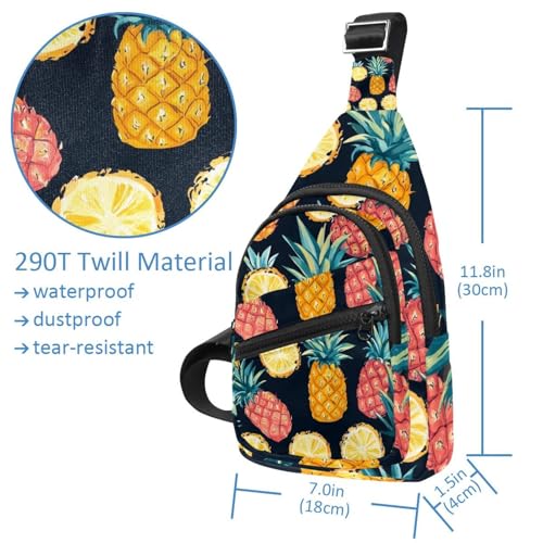 Mochila cruzada pequeña para senderismo y viajes bolso ligero con estampado de sandía 4
